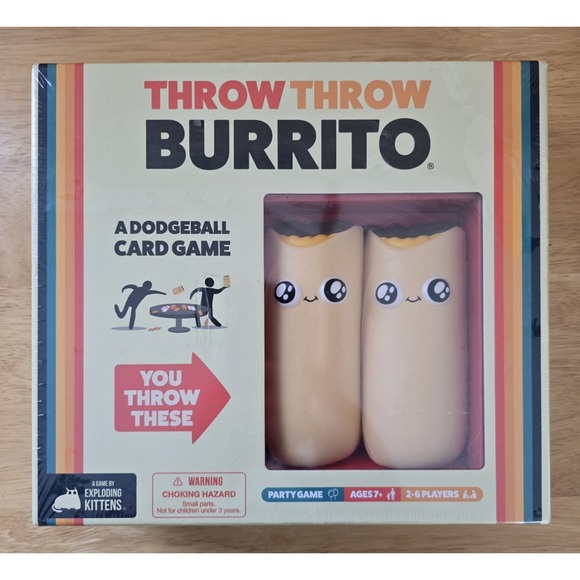 Exploding Kittens Other - Throw‎ Throw Burrito Card Game by Exploding Kittens SEALED